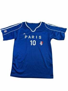 Paris France Soccer Jersey Blue Size S Youth XL Streetwear Futbol Shirt